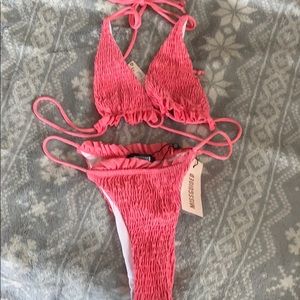 Misguided pink bikini